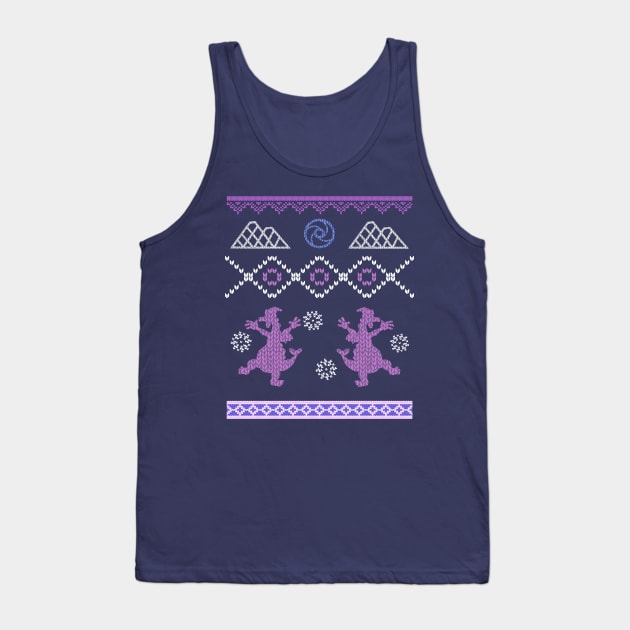 Imaginaton Dragon Ugly Sweater Tank Top by Smagnaferous